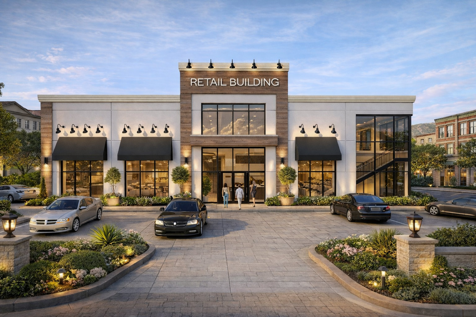 Conceptual retail building visualization